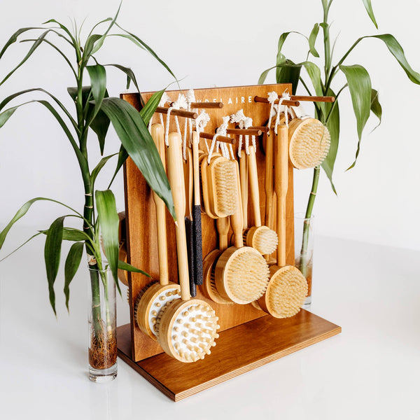 Baudelaire - Bamboo 10" Short - handle Bath Brush - Little Boho Valley