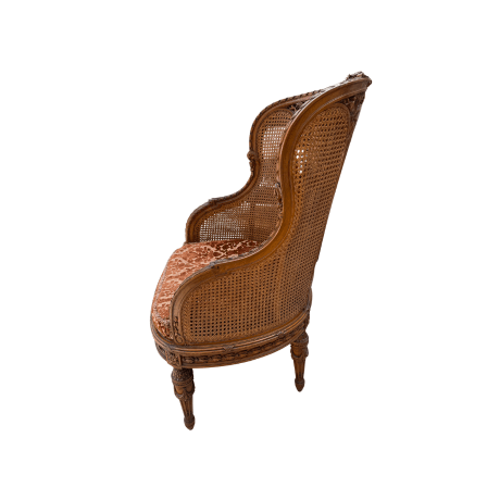 Carved French Louis XV Double Cane Back Chair - Vintage - Little Boho Valley