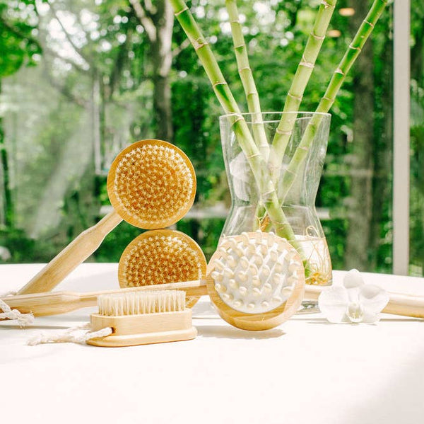 Baudelaire - Bamboo 10" Short-handle Bath Brush