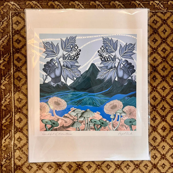 Handful of Mountains Art Print - Little Boho Valley