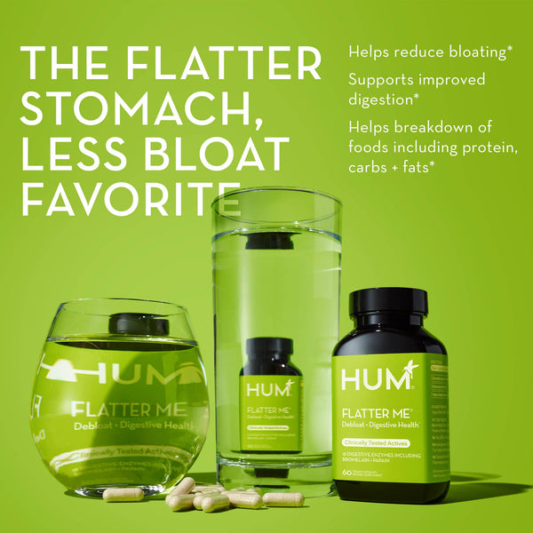 Hum Nutrition - FLATTER ME CAPSULES FOR DIGESTIVE HEALTH & BLOATING RELIEF - Little Boho Valley