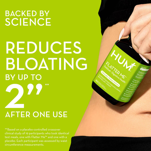 Hum Nutrition - FLATTER ME CAPSULES FOR DIGESTIVE HEALTH & BLOATING RELIEF - Little Boho Valley