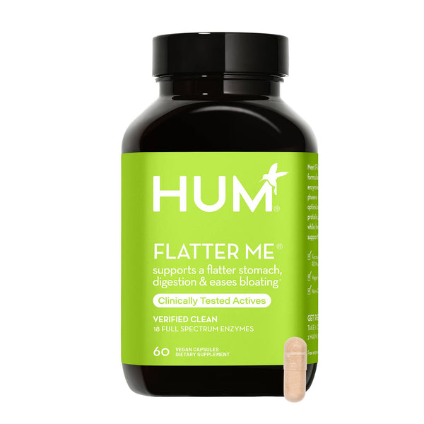 Hum Nutrition - FLATTER ME CAPSULES FOR DIGESTIVE HEALTH & BLOATING RELIEF - Little Boho Valley