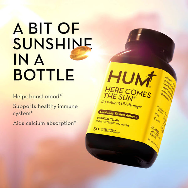 Hum Nutrition - HERE COMES THE SUN VEGAN VITAMIN D3 FOR BOOSTING MOOD - Little Boho Valley