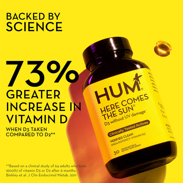Hum Nutrition - HERE COMES THE SUN VEGAN VITAMIN D3 FOR BOOSTING MOOD - Little Boho Valley