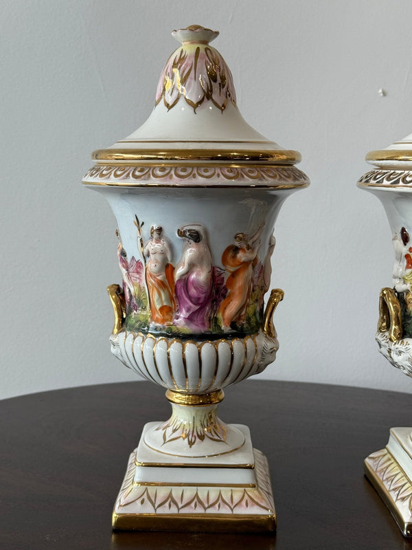 Keramos R. Capodimonte - Vintage Italian Decorative Urns - Little Boho Valley