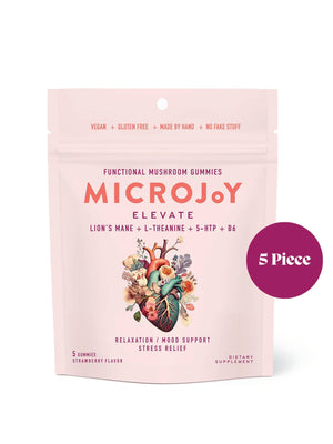Microjoy - Elevate Mushroom Gummies (5) / Vegan Supplement / Mood - Little Boho Valley