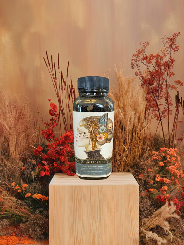 Montana Farmacy - Neurodivergent Nice N' Neurospicy Tea Vintage Science Glass - Little Boho Valley