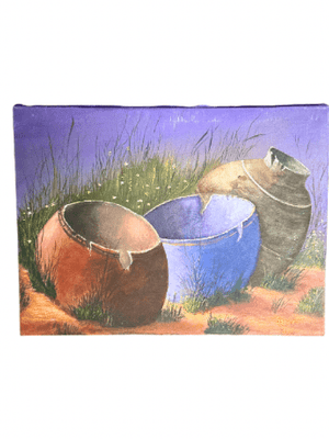 Oil painting - Broken Pots - Little Boho Valley