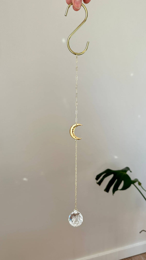 Ombra & Luce - Moon Suncatcher, Cresent moon decor, moon phase - Little Boho Valley