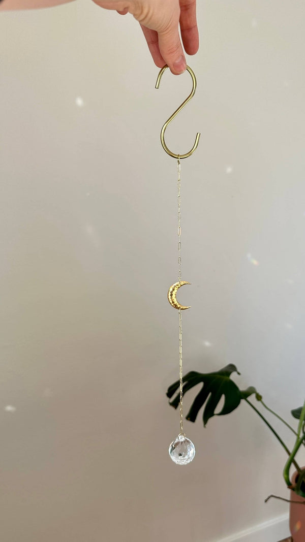 Ombra & Luce - Moon Suncatcher, Cresent moon decor, moon phase - Little Boho Valley