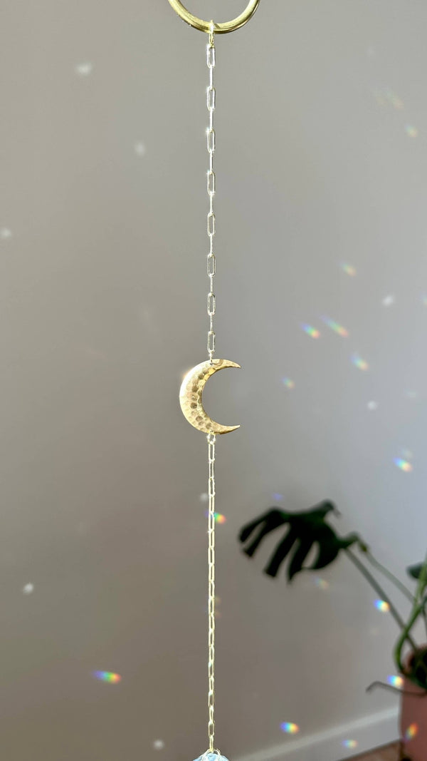 Ombra & Luce - Moon Suncatcher, Cresent moon decor, moon phase - Little Boho Valley