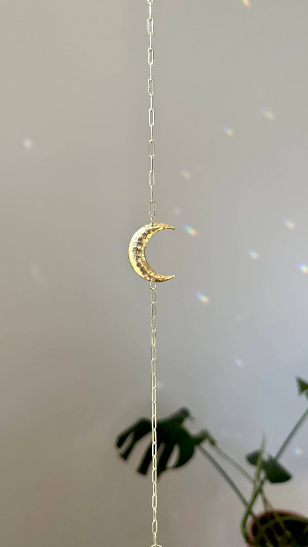 Ombra & Luce - Moon Suncatcher, Cresent moon decor, moon phase - Little Boho Valley