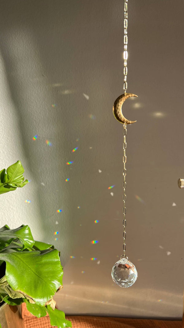 Ombra & Luce - Moon Suncatcher, Cresent moon decor, moon phase - Little Boho Valley