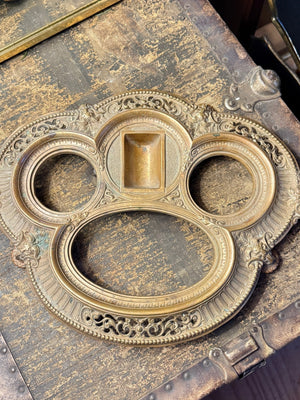 Ornate Vintage Brass Vanity/Desk Organizer - Little Boho Valley