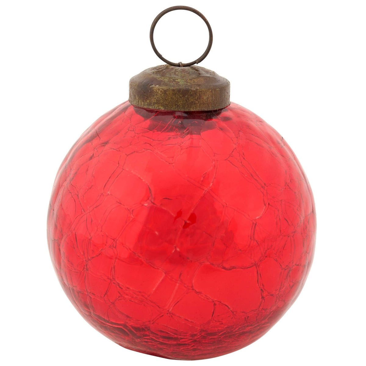 Primitives by Kathy - Red Ball Glass Ornament Sm - Little Boho Valley