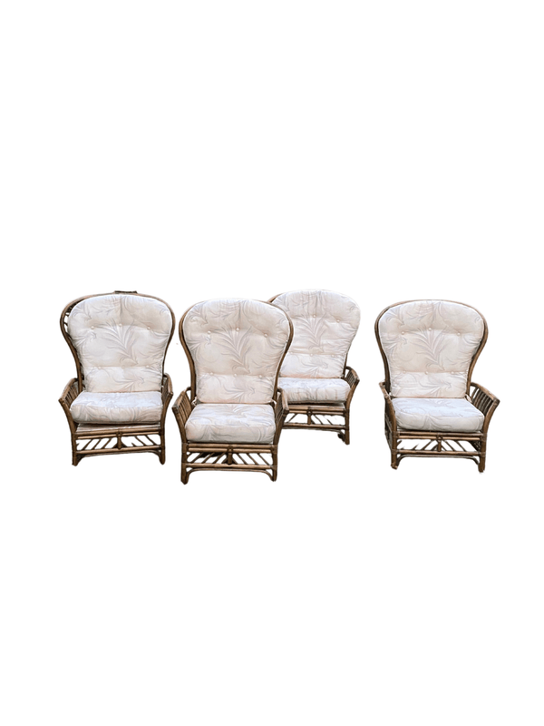 Set of 2 Large Vintage Rattan Chairs - Little Boho Valley