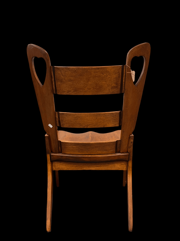Solid Wood Heart Chair - Little Boho Valley