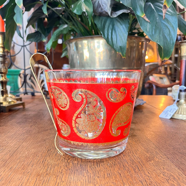 Vintage 1960’s Culver Paisley Ice Bucket - Little Boho Valley
