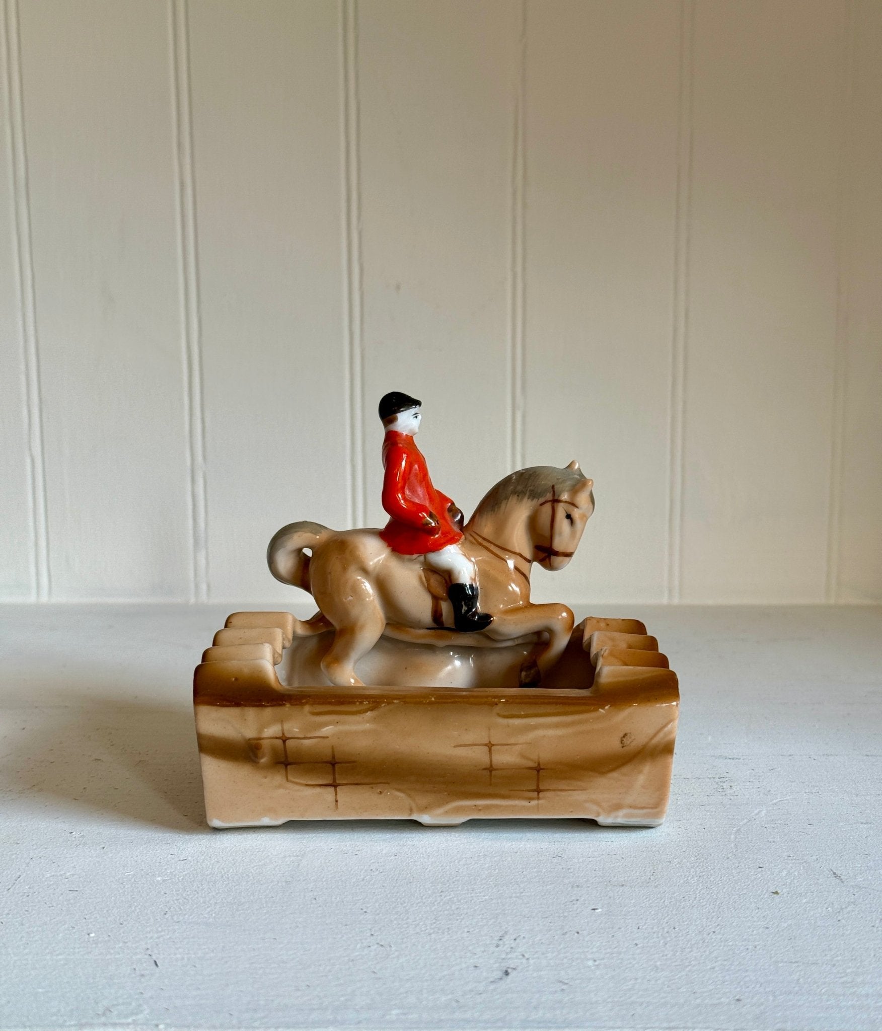 Vintage Ashtray - Horse and Jockey - Little Boho Valley