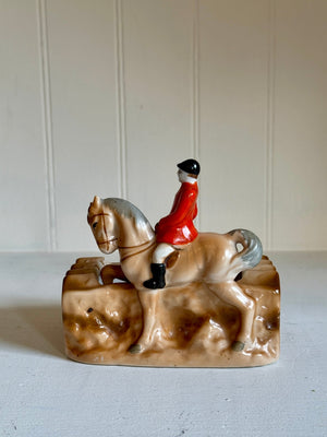 Vintage Ashtray - Horse and Jockey - Little Boho Valley