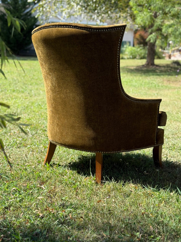 Vintage Bombay Co. Olive Green Chairs - a Pair - Little Boho Valley