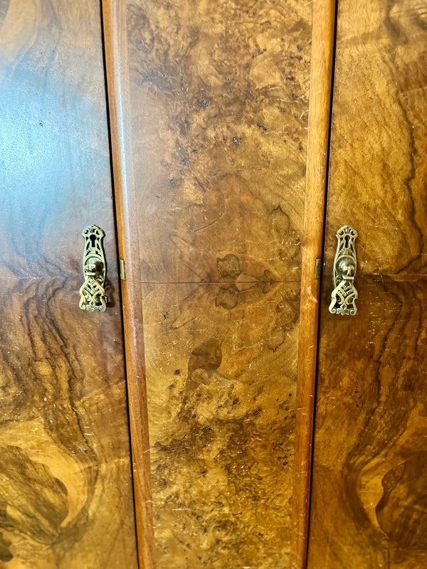 Vintage Burlwood Armoire - Little Boho Valley