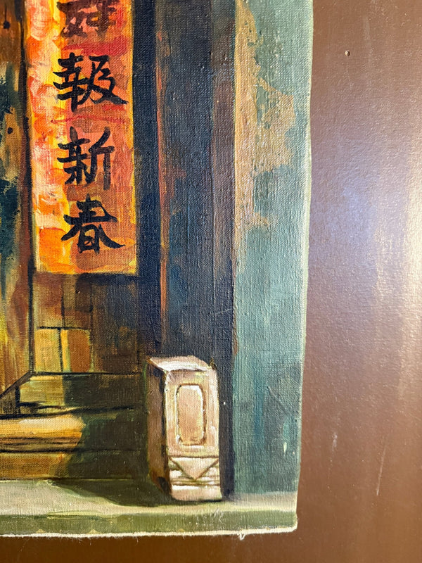 Vintage Chinese Oil Paintings - Little Boho Valley