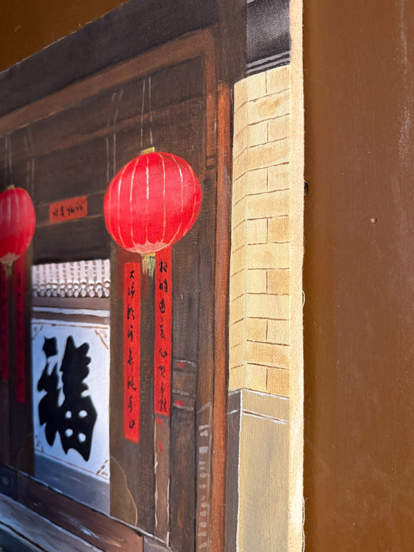 Vintage Chinese Oil Paintings - Little Boho Valley