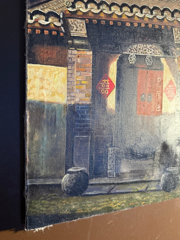 Vintage Chinese Oil Paintings - Little Boho Valley