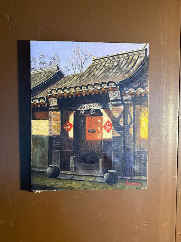 Vintage Chinese Oil Paintings - Little Boho Valley