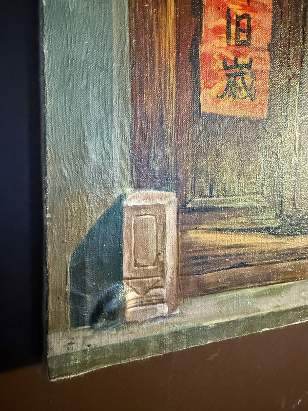 Vintage Chinese Oil Paintings - Little Boho Valley