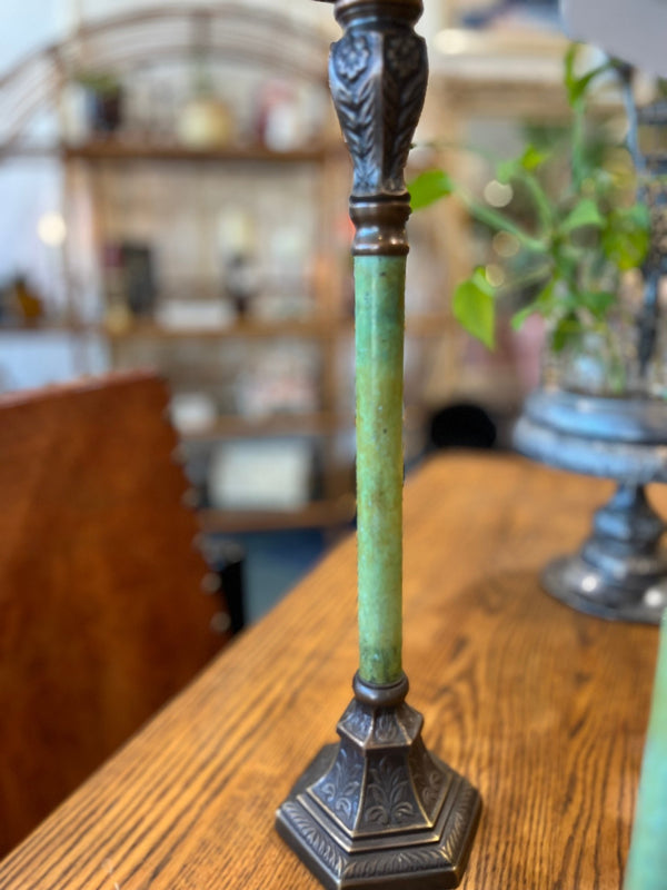 Vintage Faux Marble Metal Candlestick Holders - Little Boho Valley