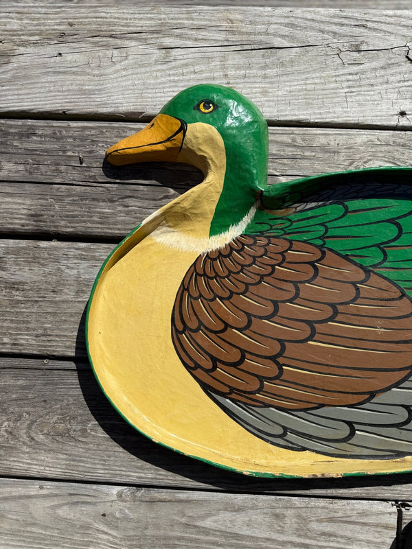 Vintage Hand - Painted Duck Tray - Little Boho Valley