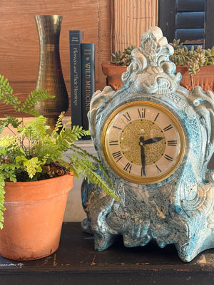 Vintage Lanshire Clock - with Ornate Rococo Design - Little Boho Valley