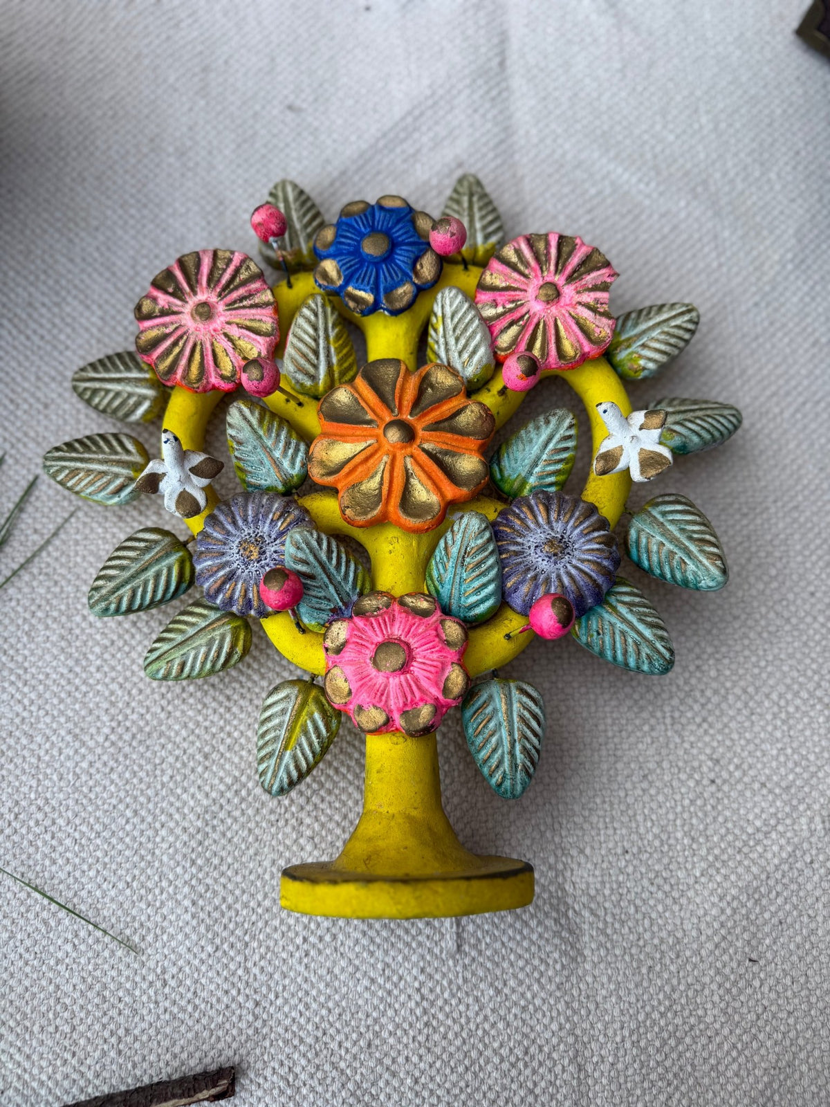 Vintage Mexican Tree of Life - Folk Art Sculpture - Little Boho Valley