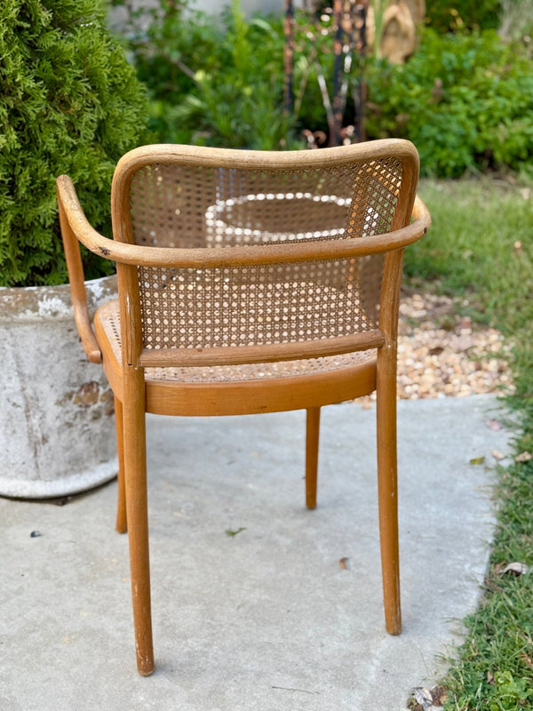 Vintage Mid-Century Caned Chair - Little Boho Valley