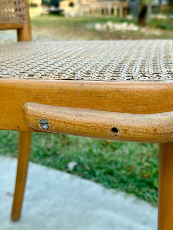 Vintage Mid-Century Caned Chair - Little Boho Valley