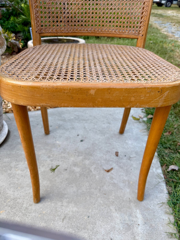 Vintage Mid-Century Caned Chair - Little Boho Valley