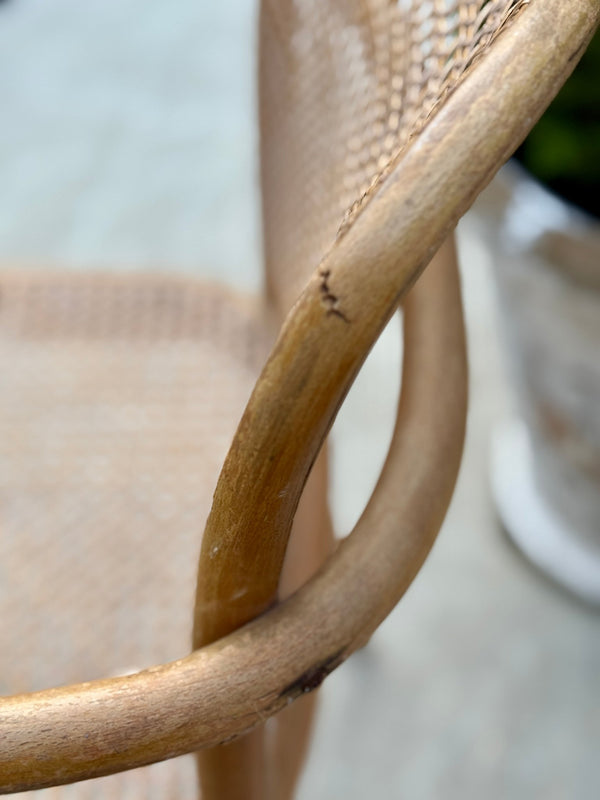 Vintage Mid-Century Caned Chair - Little Boho Valley