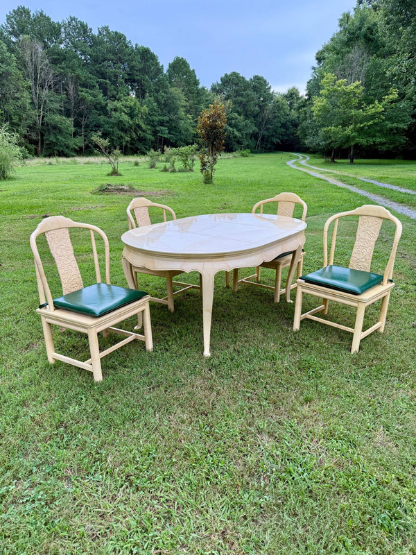 Vintage Mid - Century Henredon Table and Chairs - Little Boho Valley