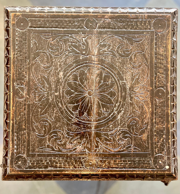 Vintage Ornate Wood Carved Dragon Table - Little Boho Valley