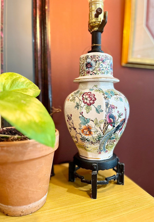 Vintage Small Asian Style Lamp - Little Boho Valley