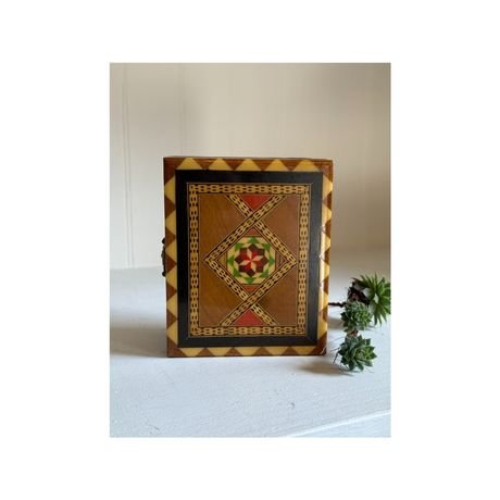 Vintage Spain Inlaid Mosaic Box - Little Boho Valley