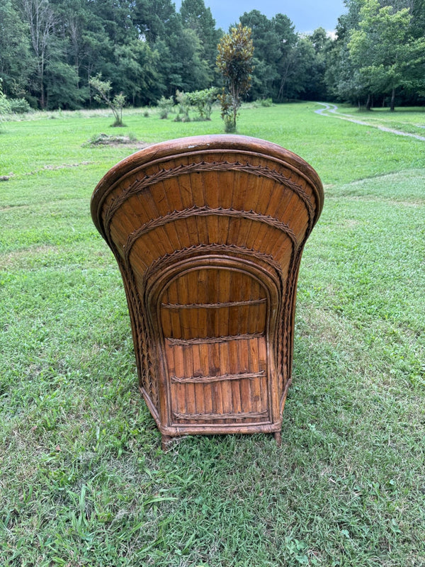 Vintage Split Bamboo Chaise Lounge - Little Boho Valley