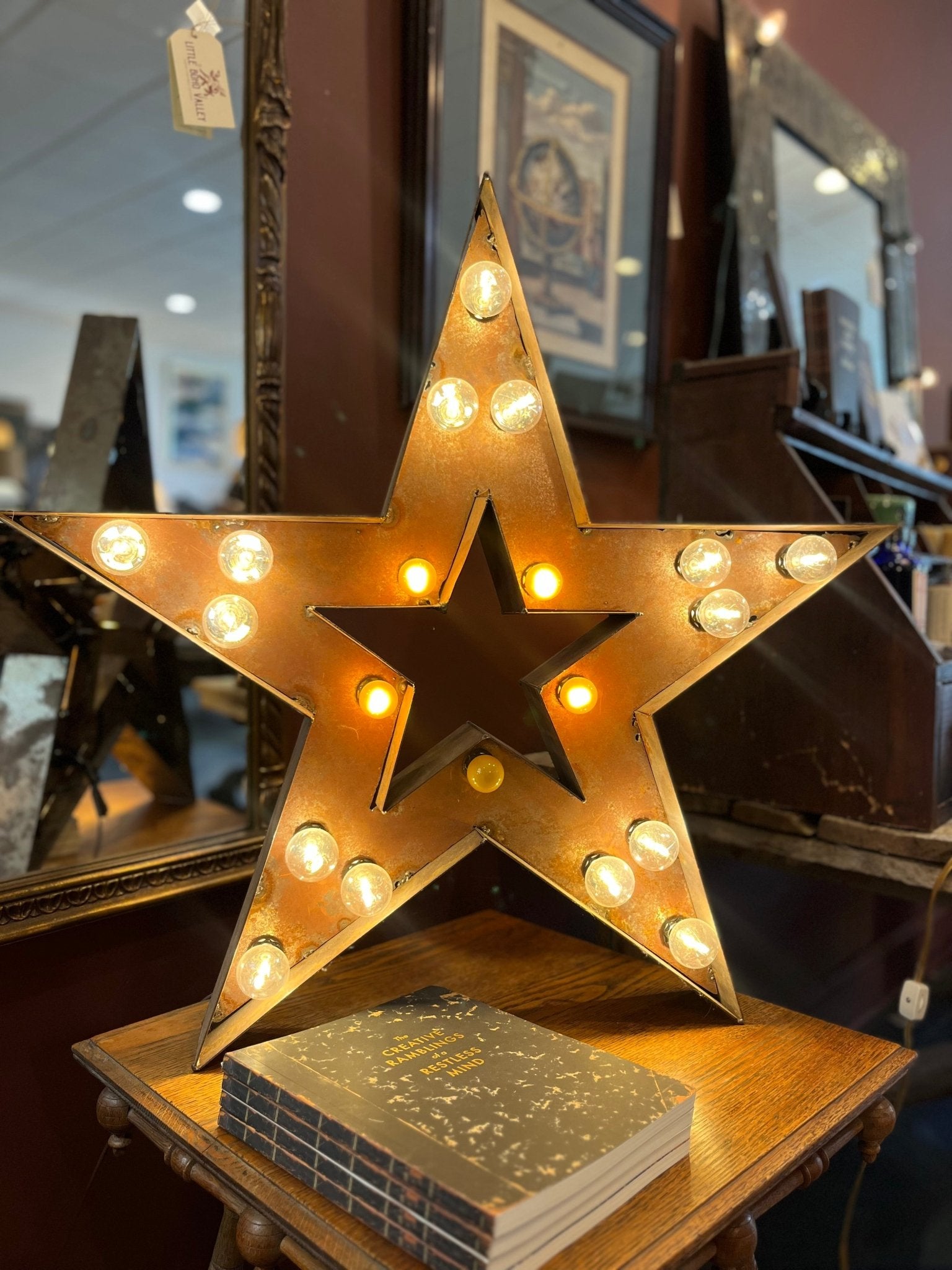 Vintage Star Marquee Light - Little Boho Valley