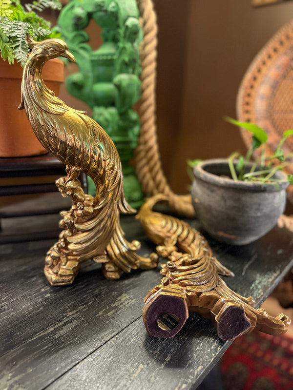 Vintage Syroco Peacock Pheasants - Little Boho Valley