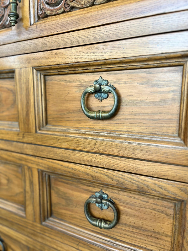 Vintage Thomasville Tall Wooden Dresser - Little Boho Valley