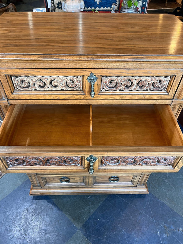 Vintage Thomasville Tall Wooden Dresser - Little Boho Valley