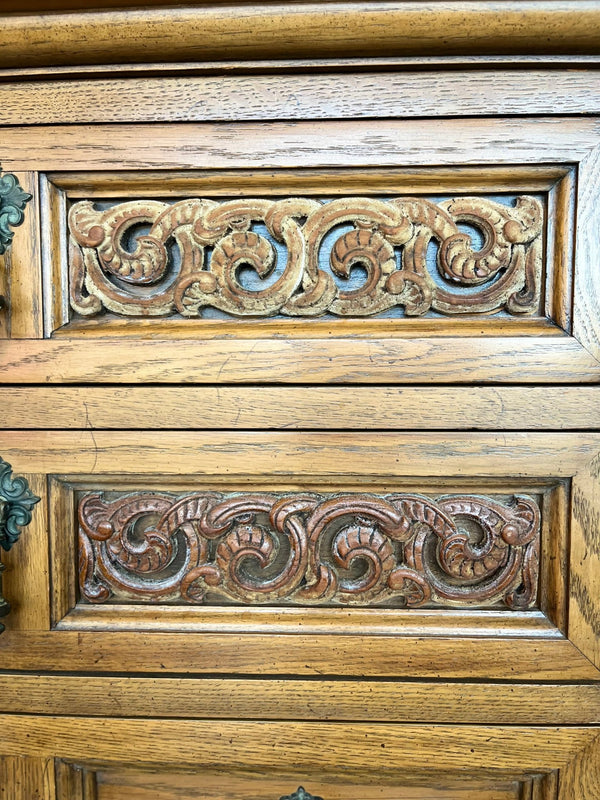 Vintage Thomasville Tall Wooden Dresser - Little Boho Valley